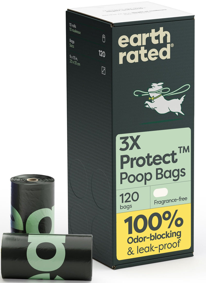 Odor-Blocking Dog Poop Bags Refill Rolls With 3X Protect Technology U3